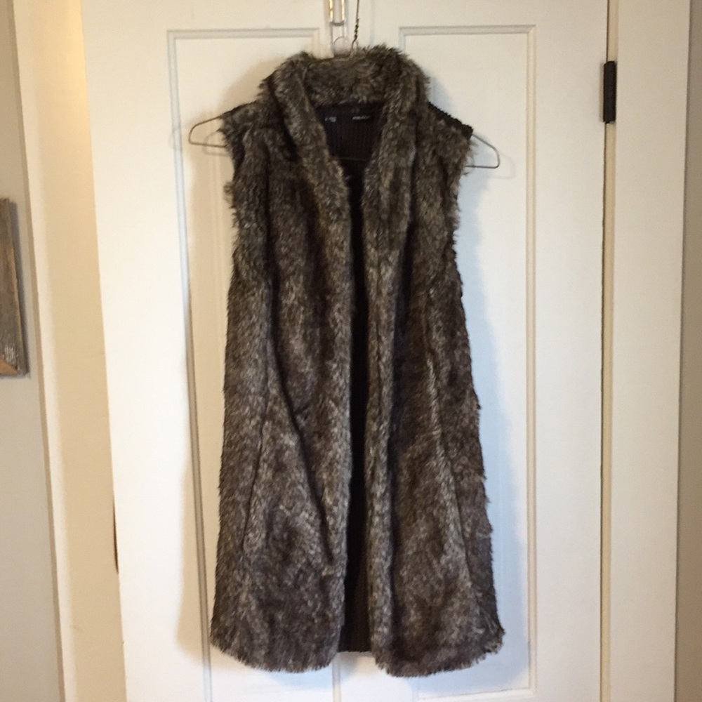 Faux fur vest
